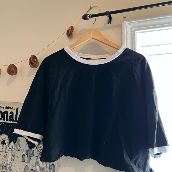 ASOS Curve Tops - ASOS Curve Cropped Ringer